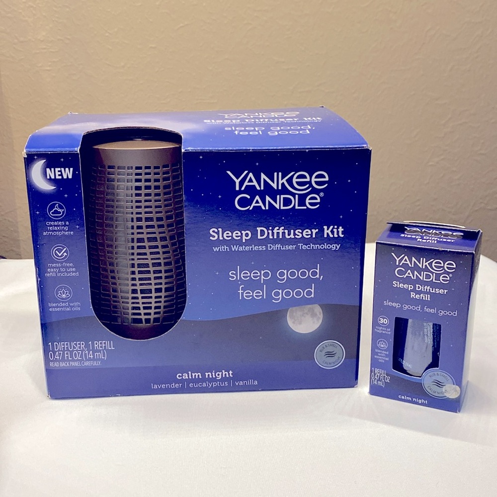 Yankee Candle Sleep Diffuser Kit - Calm Night $49 Set. - Picture 2 of 2